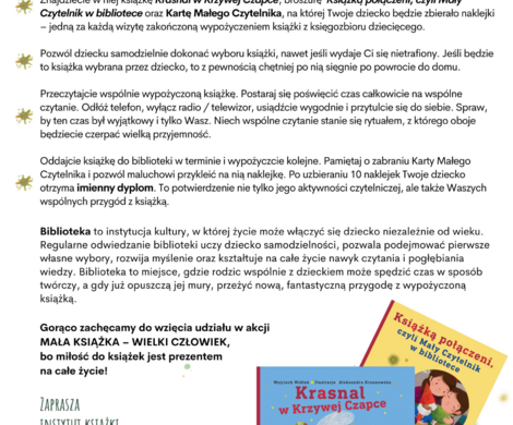 "Mała książka wielki człowiek- Program dla dzieci w wieku przedszkolnym