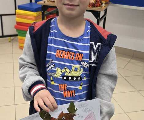 Złota Polska Jesień - lekcja biblioteczna z przedszkolakami.
