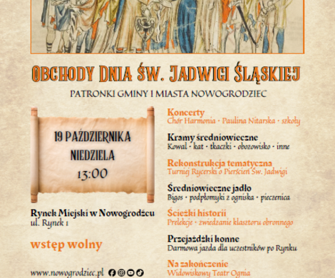 Obchody Dnia Św. Jadwigi Śląskiej - program