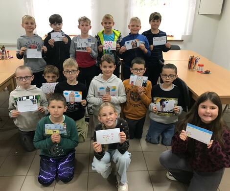 Światowy Dzień Poczty i Znaczka Pocztowego – lekcja biblioteczna w Gościszowie.