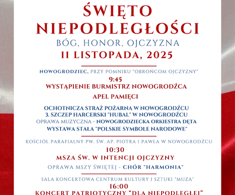 OBCHODY 107. ROCZNICY ODZYSKANIA NIEPODLEGŁOŚCI
