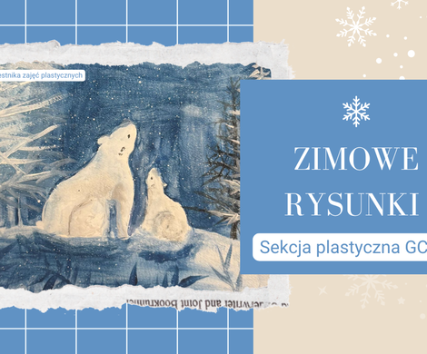 Zimowy klimat stał się inspiracją do twórczych działań dzieci z sekcji plastycznej!