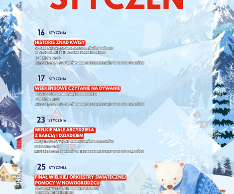 KULTURALNY STYCZEŃ - wykaz wydarzeń