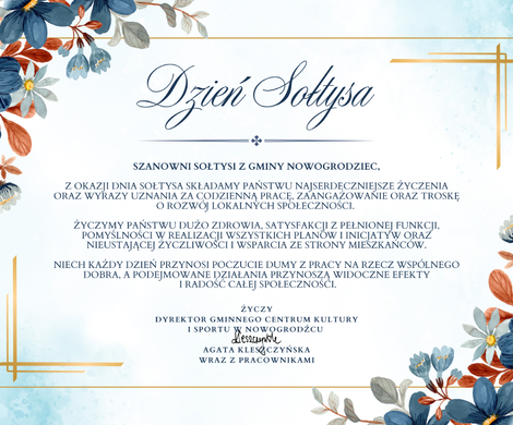 Życzenia z okazji Dnia Sołtysa!