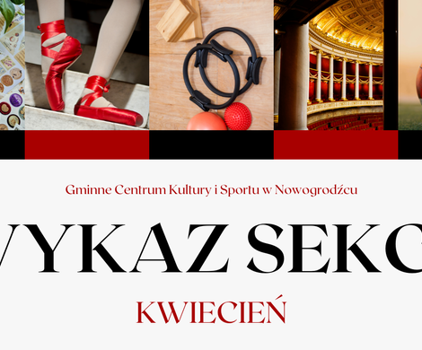 WYKAZ SEKCJI – KWIECIEŃ