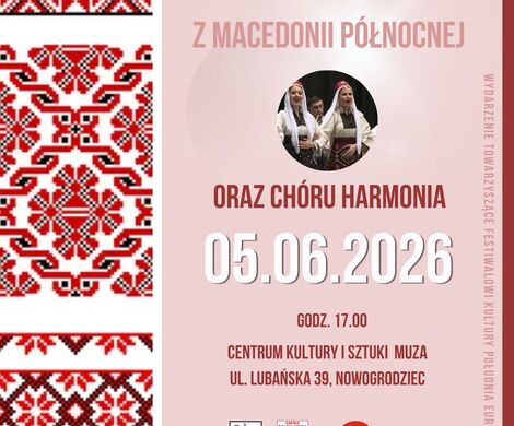 Koncert zespołu "Bojmija" z Macedonii Północnej oraz Chóru Środowiskowego "Harmonia"