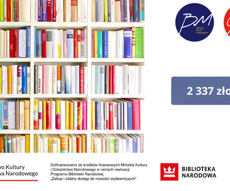 Dotacja na zakup nowości dla Biblioteki Miejskiej w Nowogrodźcu!